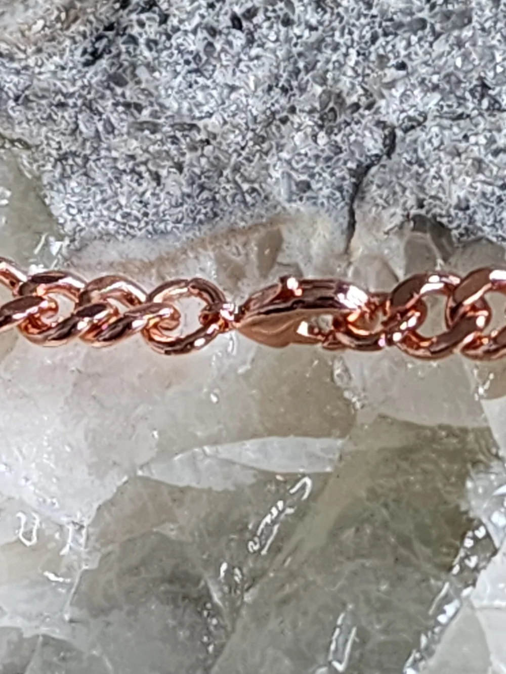 Pure Copper Cross Necklace 5mm Cuban Link Chain – 20